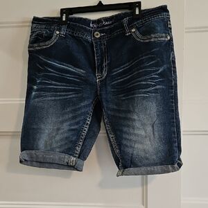 Men's Blue Denim Shorts